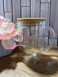16oz Glass Snowglobe Mug