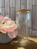 16oz Glass Snowglobe Cup